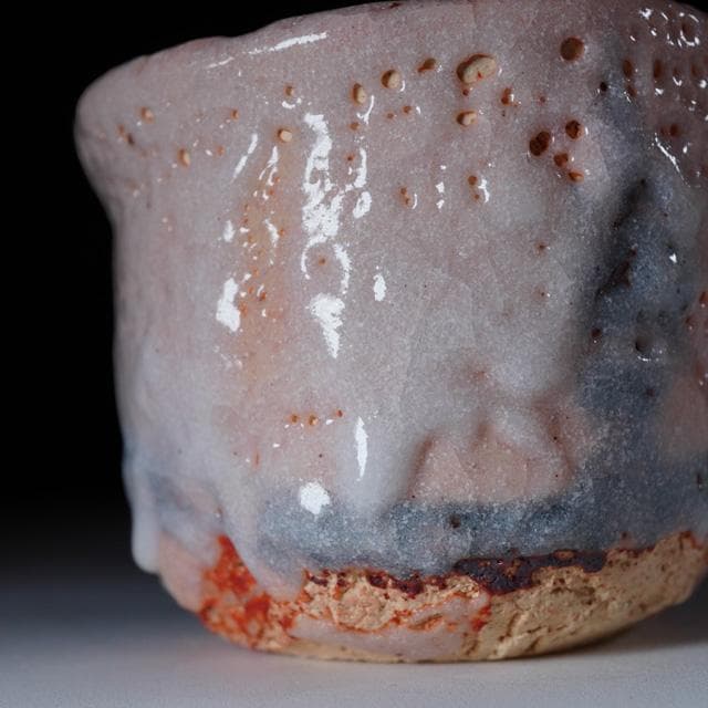 鈴木五郎 志野ぐい吞 共箱 酒器 鑑賞陶器 コレクション 美濃陶