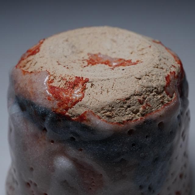 鈴木五郎 志野ぐい吞 共箱 酒器 鑑賞陶器 コレクション 美濃陶