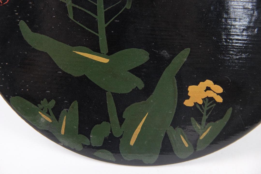 茶道具　備前　山本出作 水指　羽毛文様　春舉漆絵蓋 三越初個展出品 ES11-7