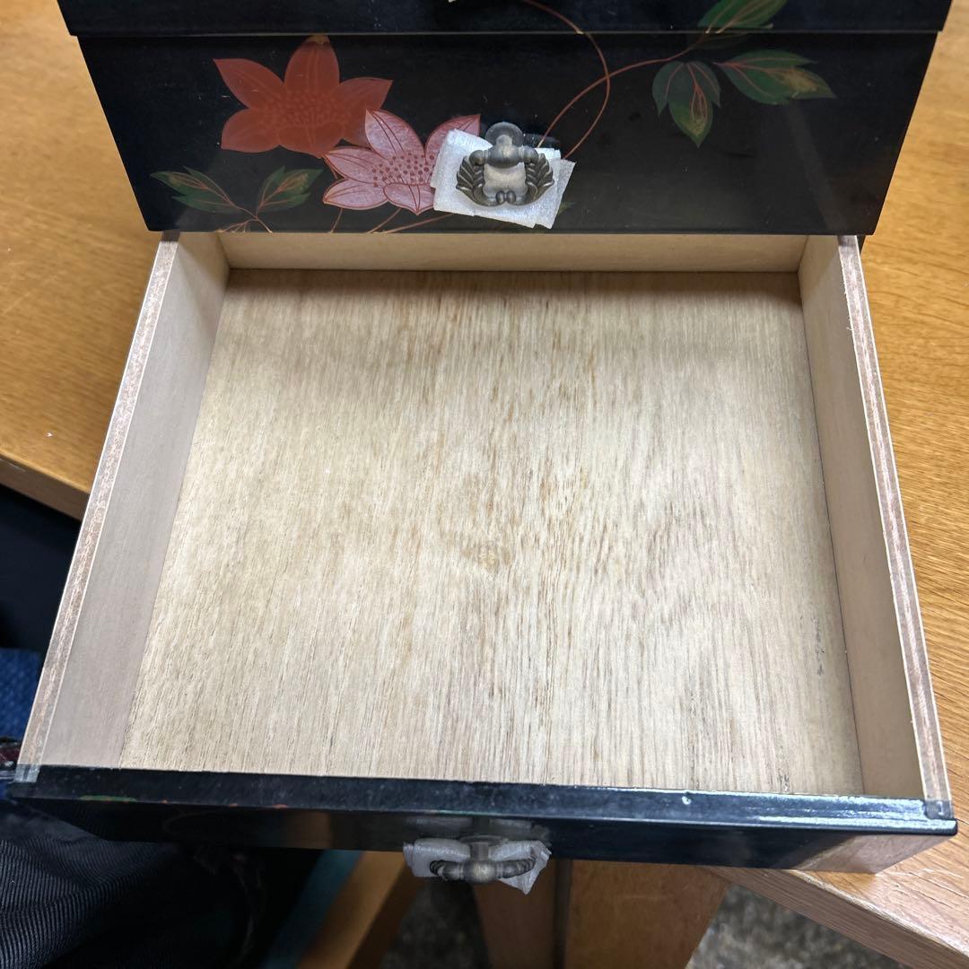 漆器 3段引き出し