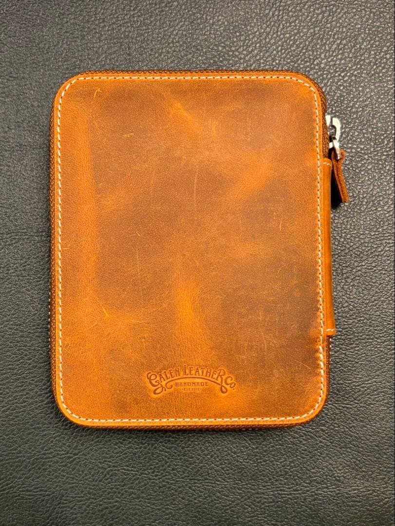 ガレンレザー　10本差しペンケース　 クレイジーホースブラウン