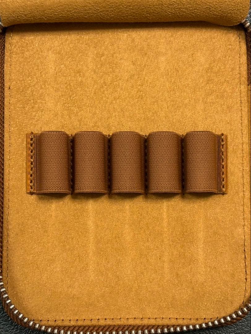 ガレンレザー　10本差しペンケース　 クレイジーホースブラウン