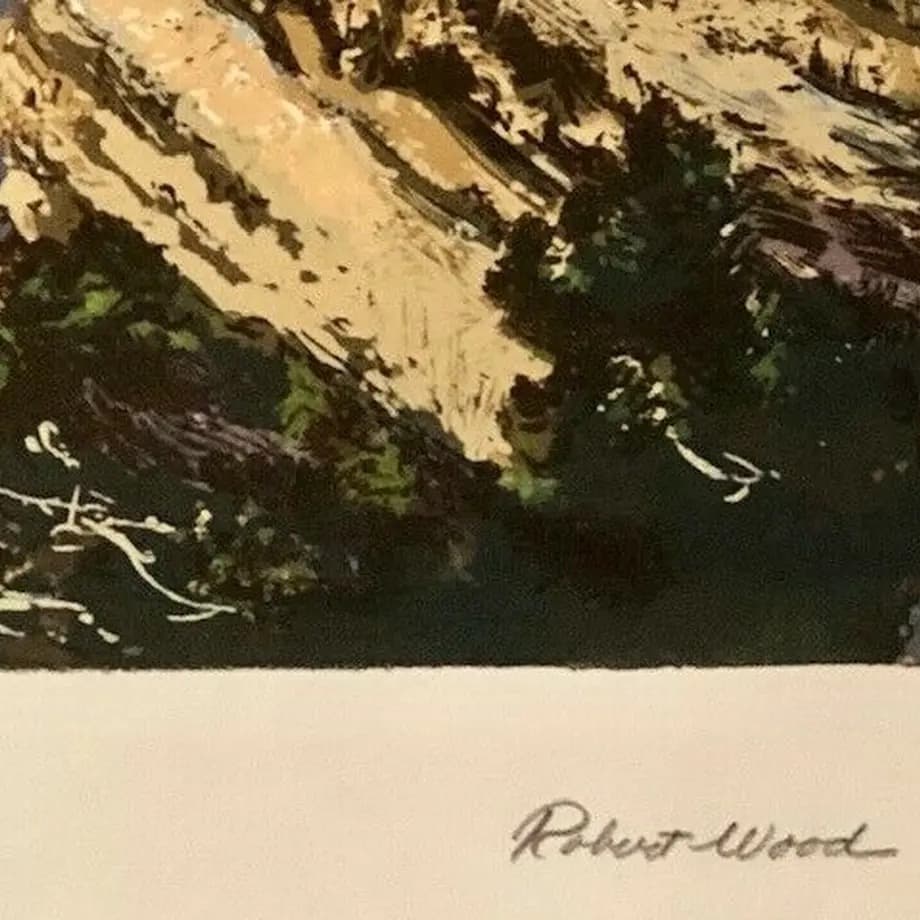 50年代 Robert Wood ロバートウッド シルクスクリーン アート作品