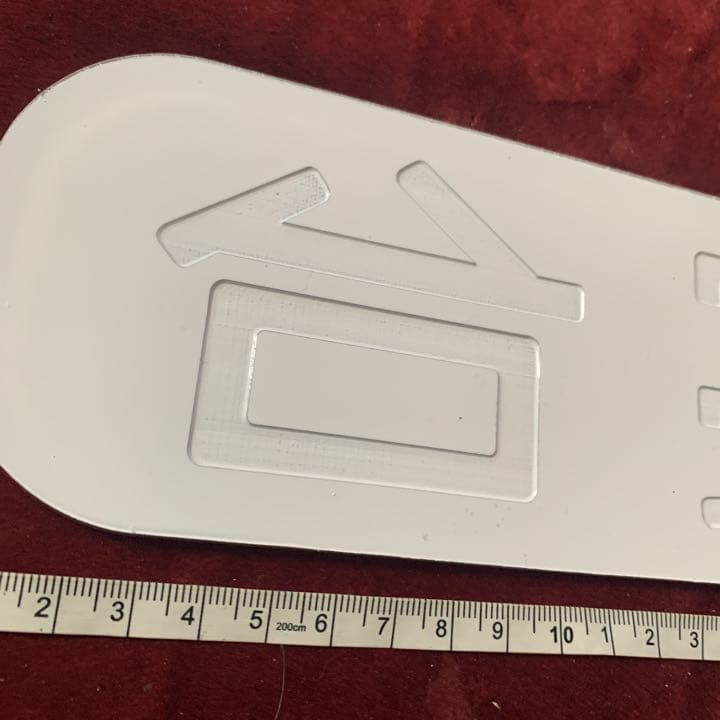 鉄道部品 A.Ｂ寝台2枚プレートセット実物大 アクリル樹脂裏彫刻タイプ