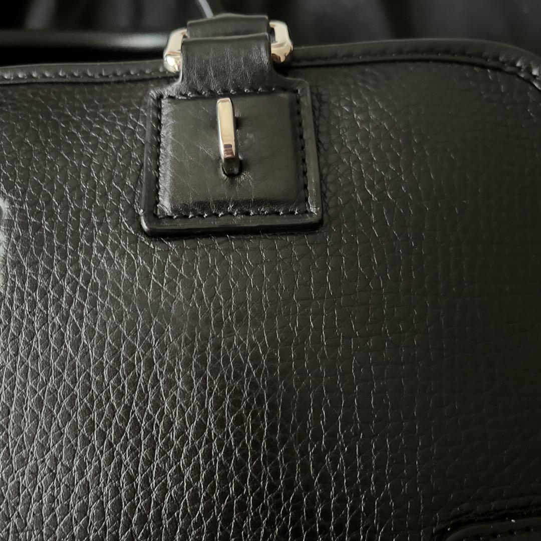 ロエベ　アマソナ28 ハンドバッグ レザー　ブラック　シルバー金具