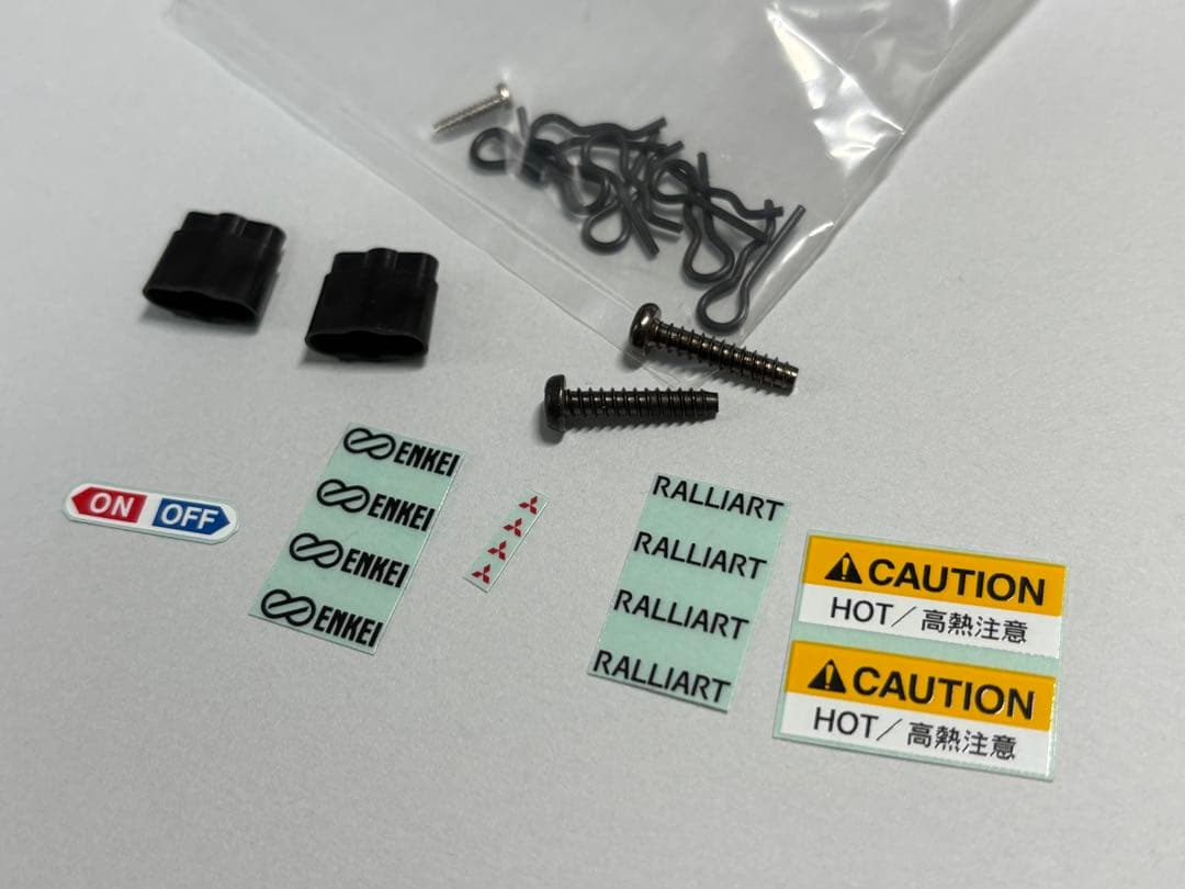 タミヤ 1/10 三菱ランサーエボリューションVII WRCボディ