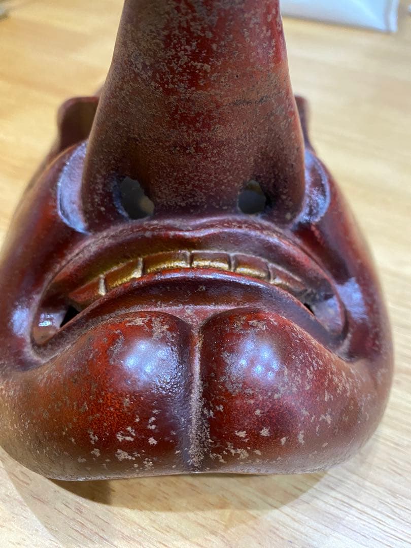 天狗 お面 鉄製 天狗面 縁起物 魔除 てんぐ