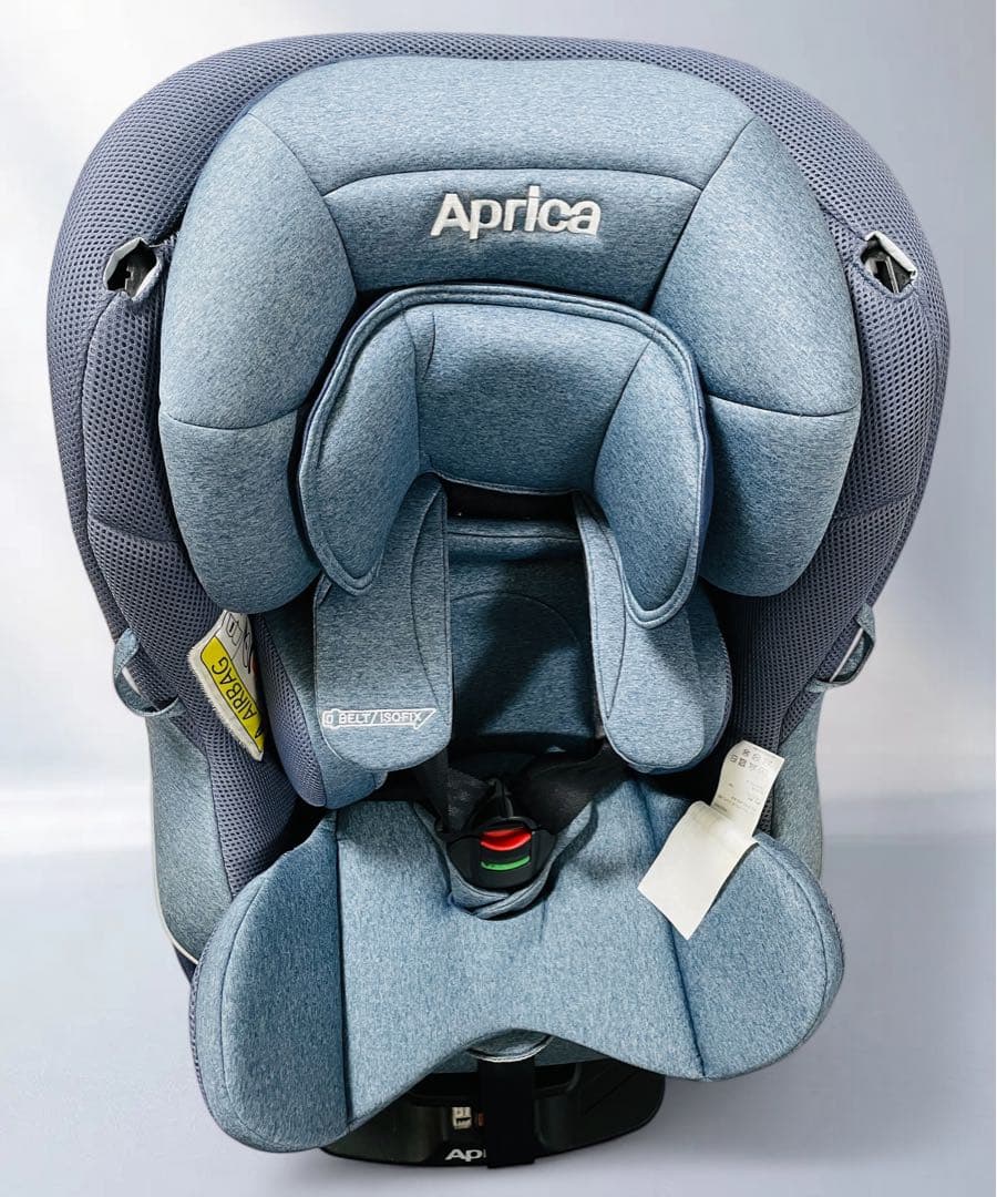 (美品) Aprica クルリラ AD ISOFIX ライトネイビー色