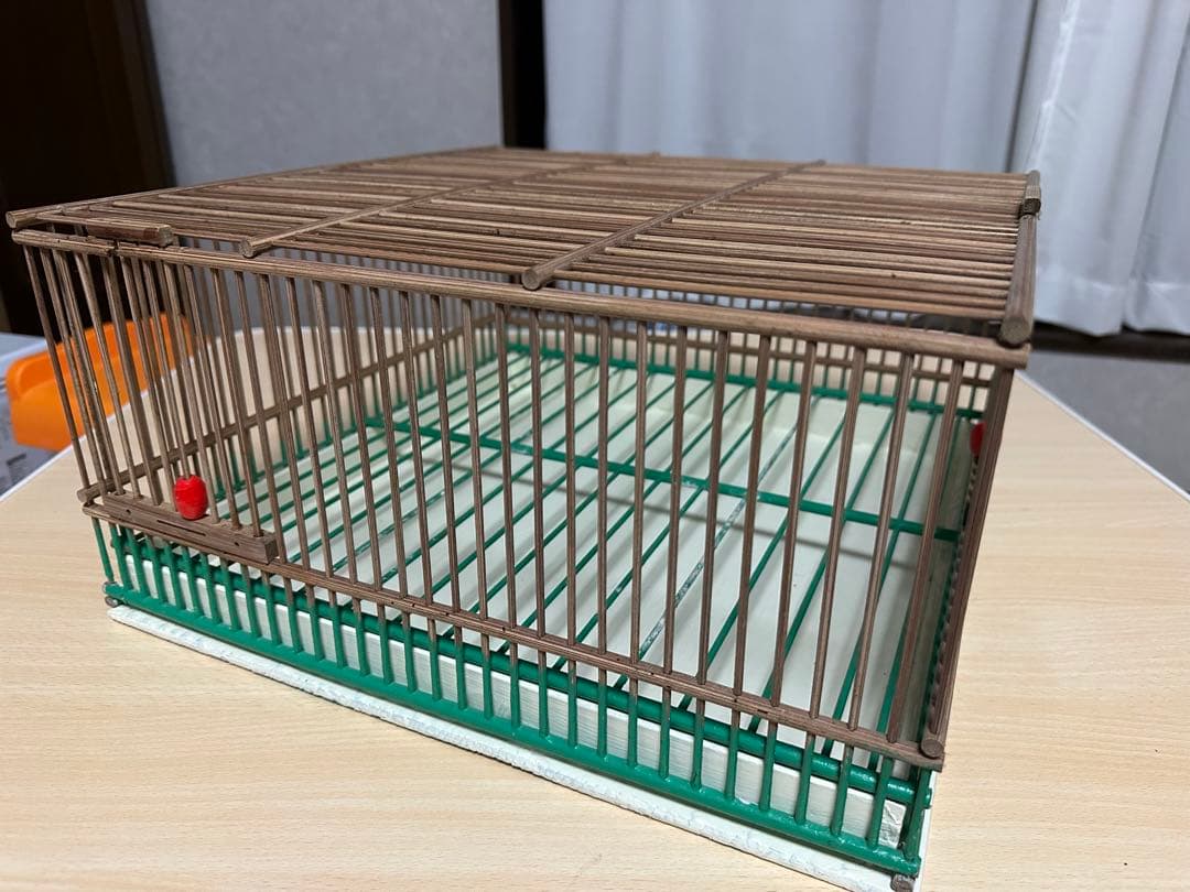 鳥籠 手作り 正方形 2面入口
