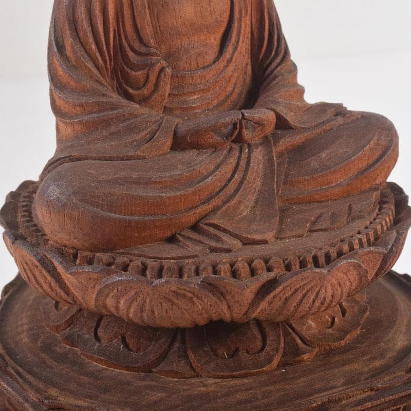 仏教美術 井波彫刻宗家 番匠屋刀 木彫 仏像 共箱 N 8371A 仏像仏教