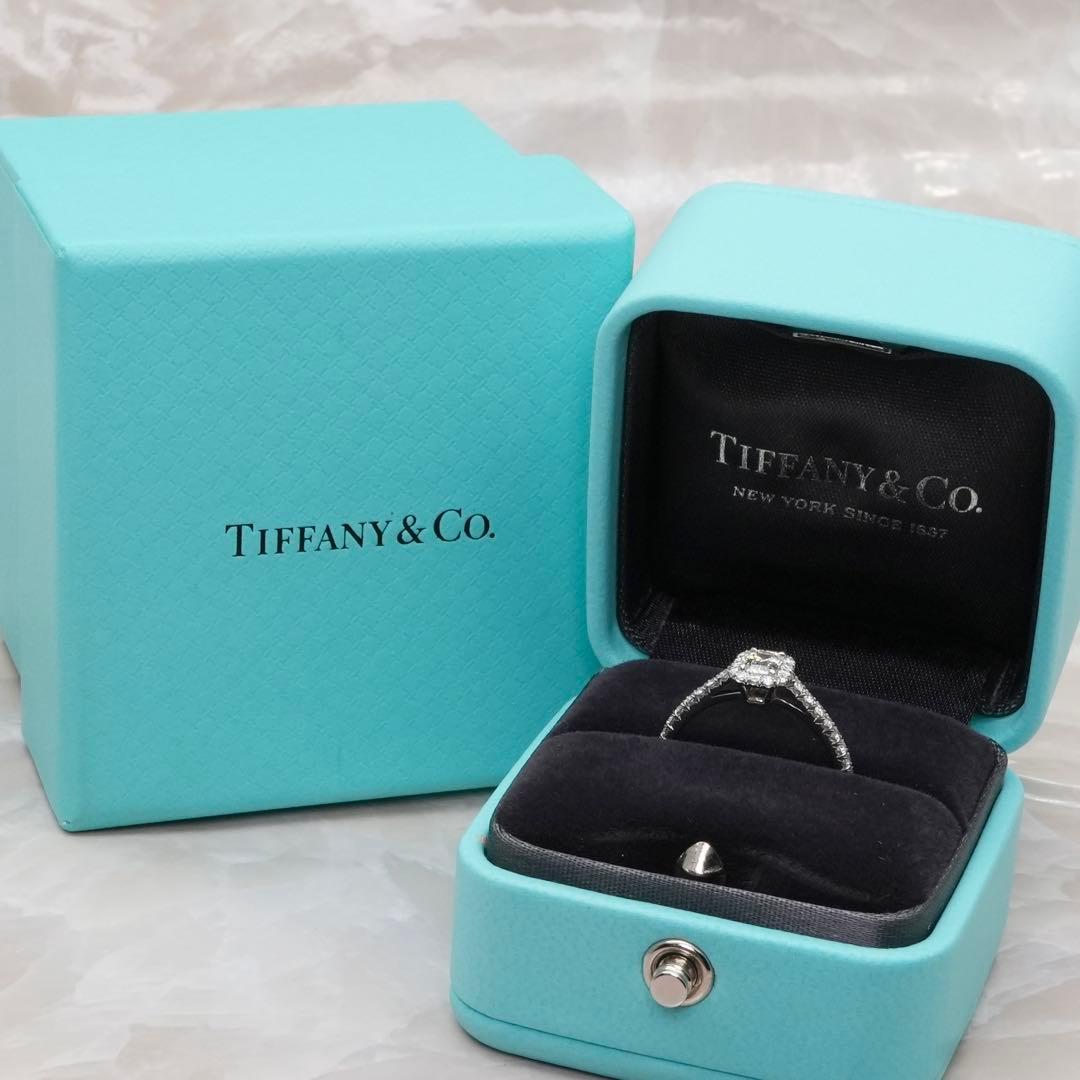 ★Tiffany&Co.★ソレスト エメラルドカット ダイヤリング 定価97万