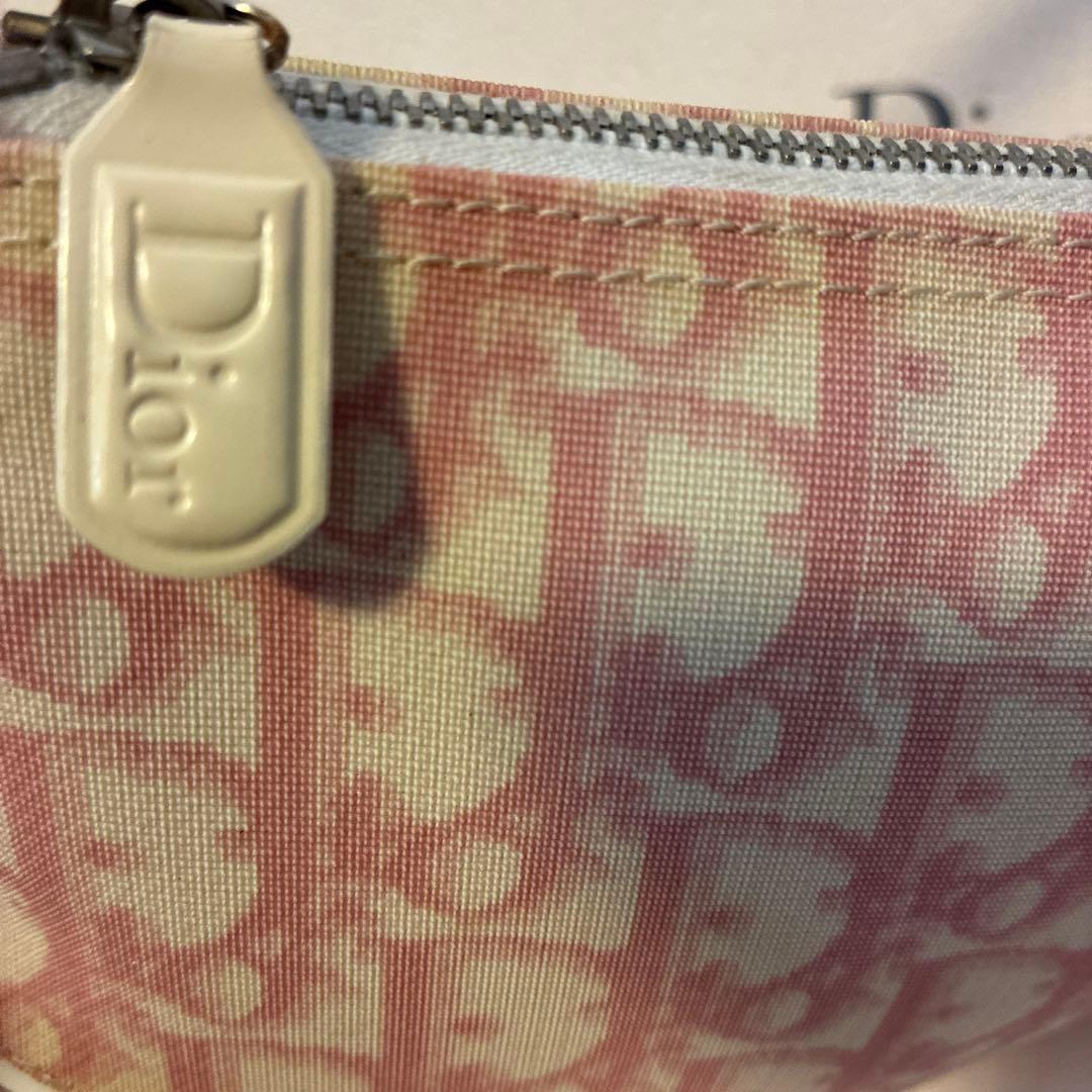 希少？Christian Dior⭐️ピンクロゴ総柄⭐️サドルバッグ⭐️トロッター⭐️