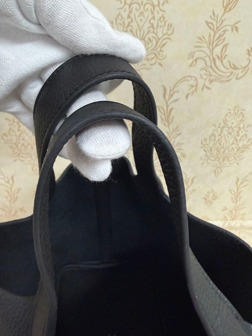 エルメス　ピコタンロックPM ノワール/Gold金具　B刻印