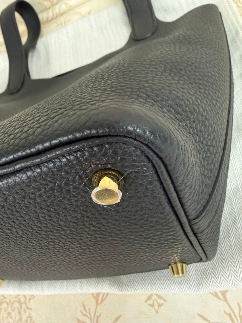 エルメス　ピコタンロックPM ノワール/Gold金具　B刻印