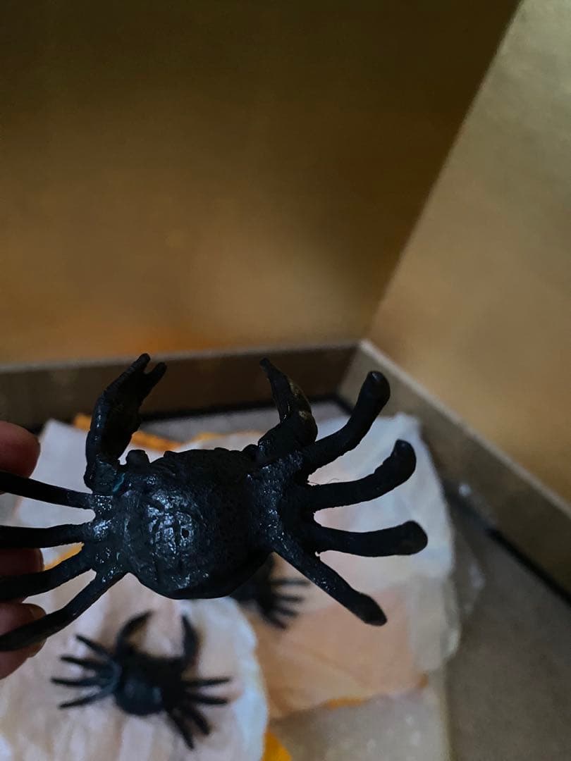 唐銅　ミツ組　蟹