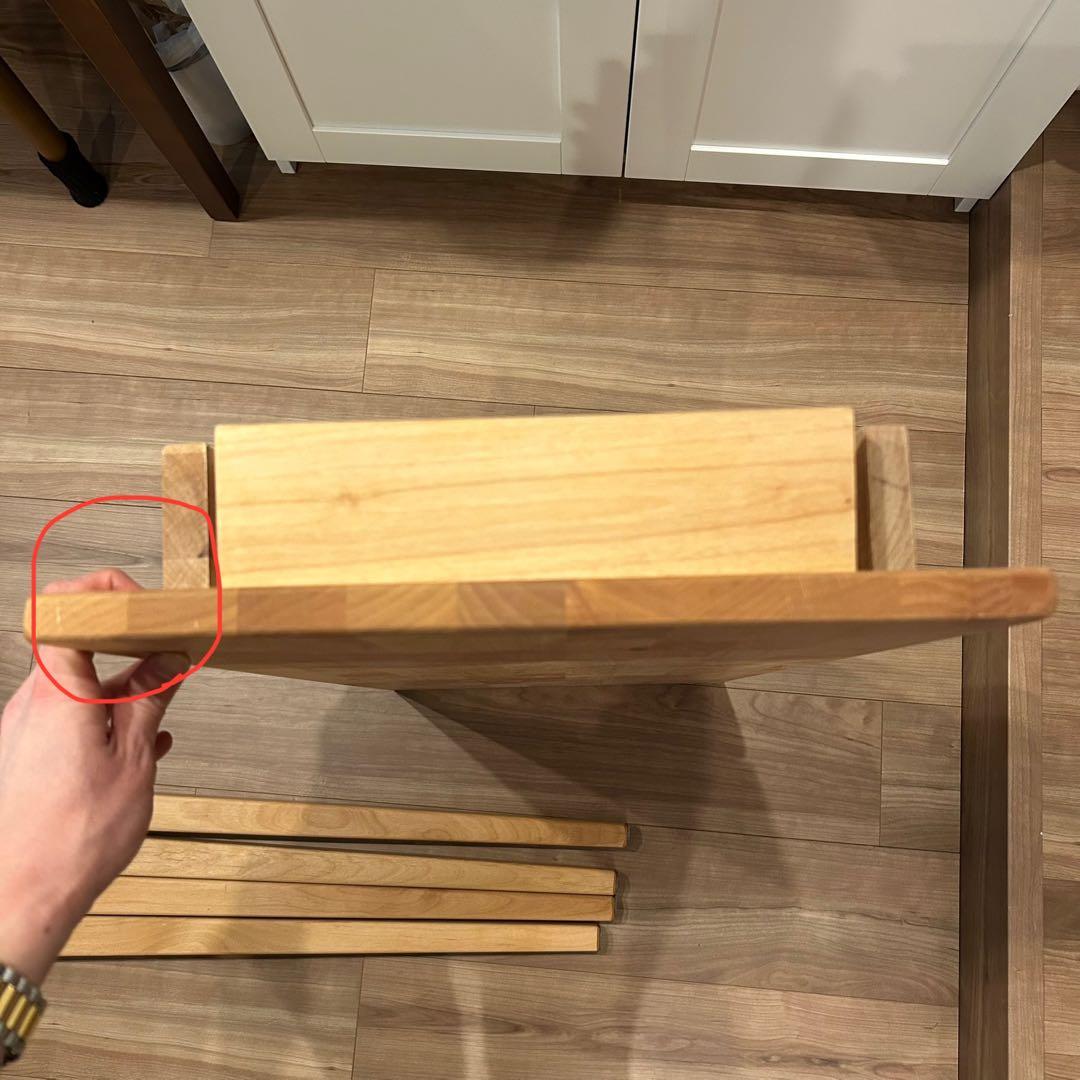 aya ベルメゾン 天然木アルダー材 コンパクトデスク 幅80 奥行35