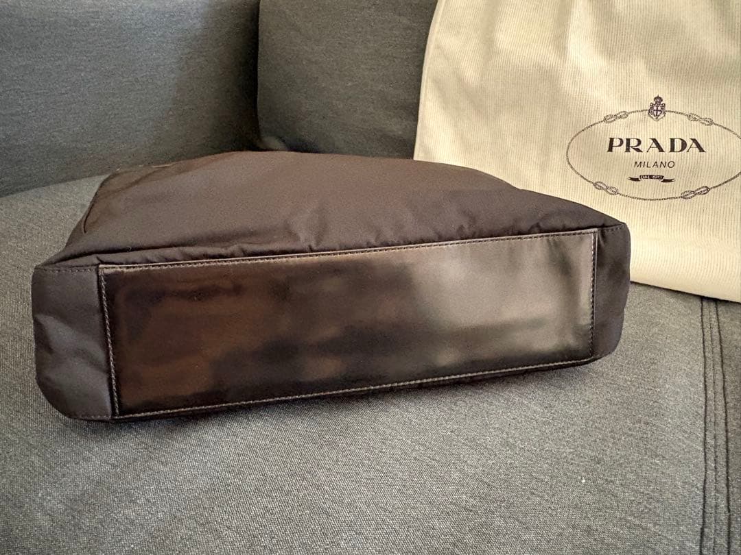 PRADA ブラック ショルダーバッグ　ナイロン×レザー新品未使用