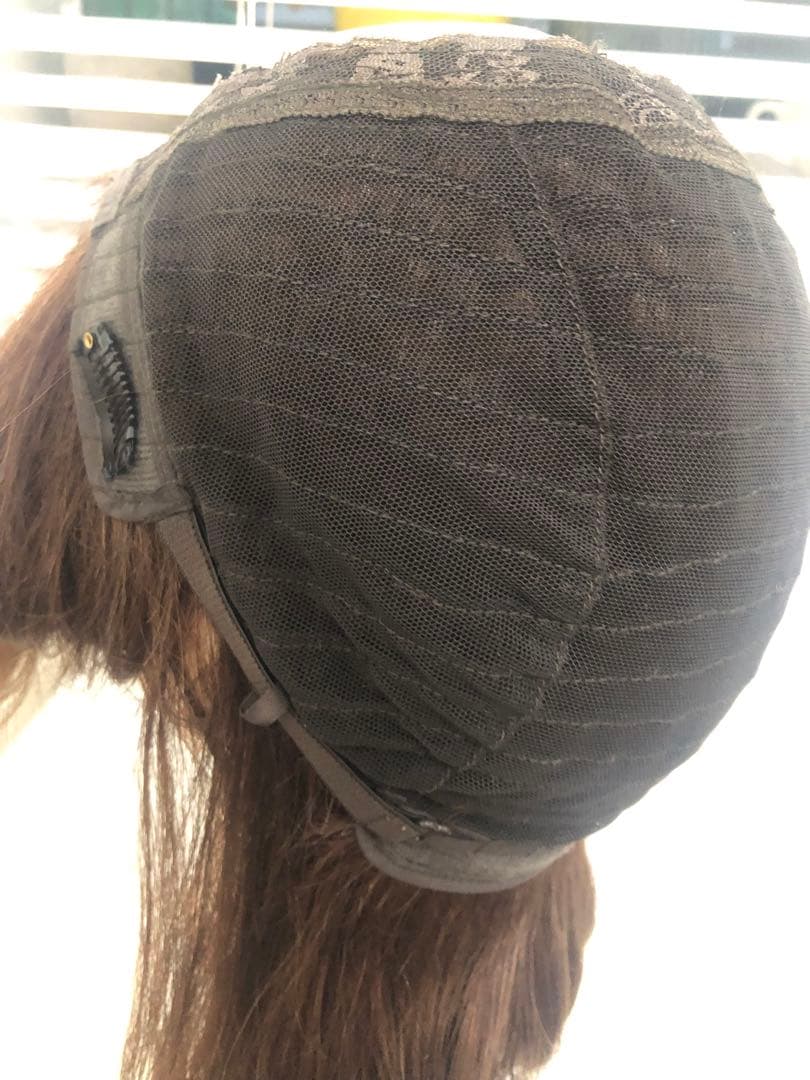 人気の　人毛ショートウィッグ ブラウン系　未使用