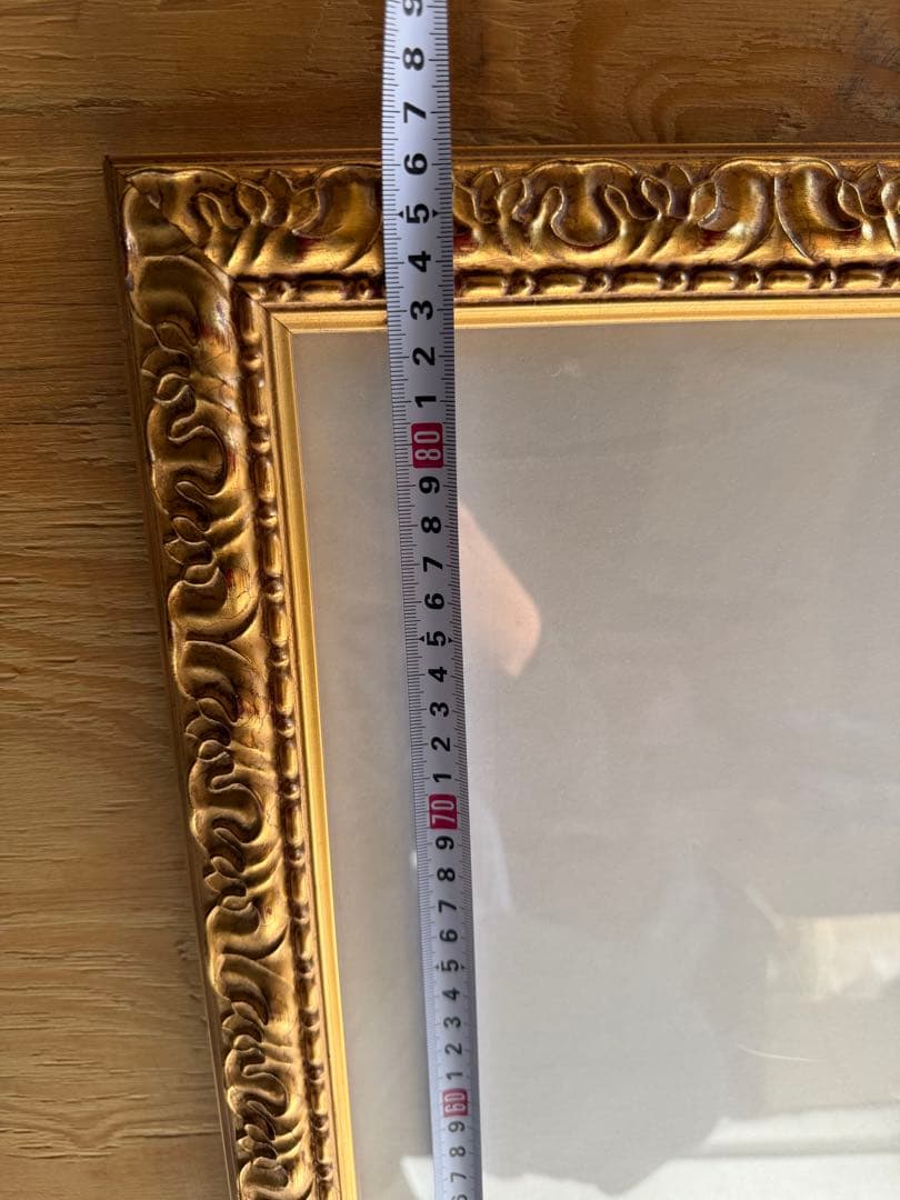 絵 ポスターアンティーク大きい額縁A1 金色装飾フレーム