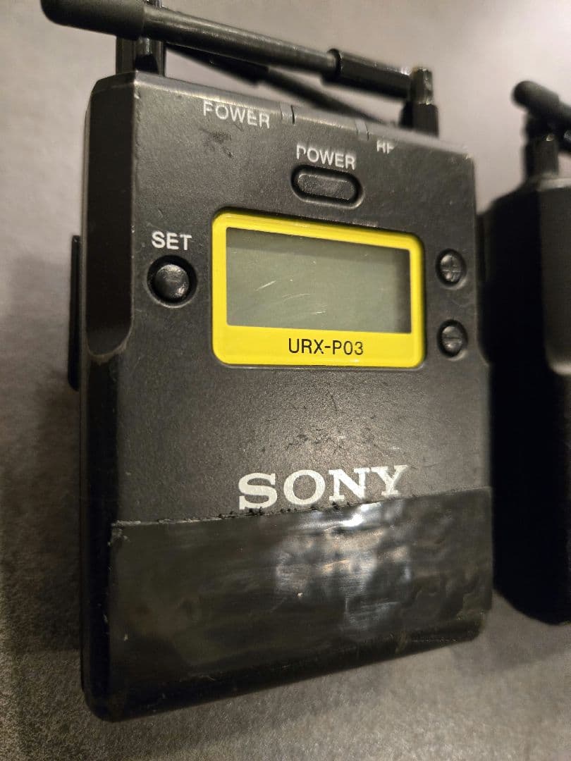 【SONY】ワイヤレスシステムマイクロフォンURX-P03×2台