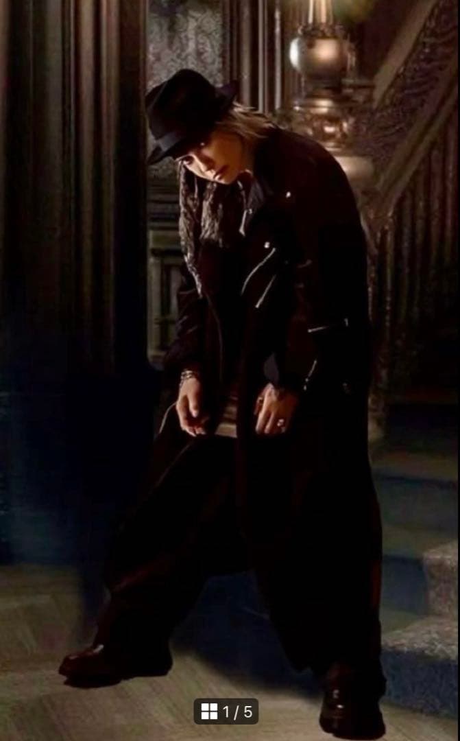 再出品　hydeさん着用　share spirit シャギー　ライダース　コート