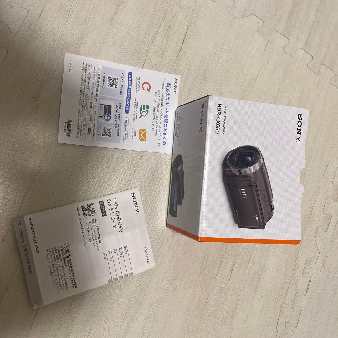 SONY HDR-CX680 ホワイト ビデオカメラ本体