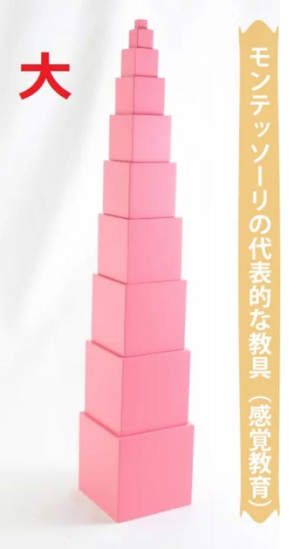 モンテッソーリ　ピンクタワー　♪大 エコノミー♪　Pink Tower