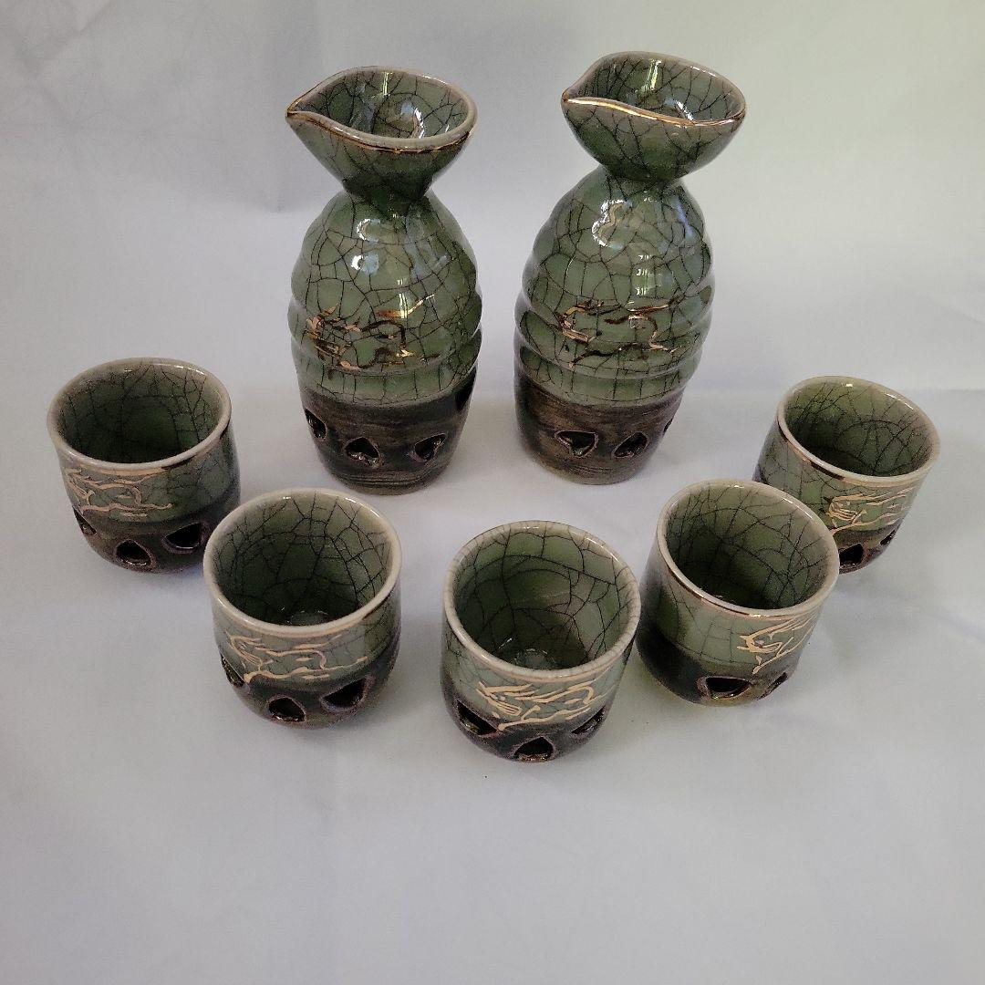 【送料込】大堀相馬焼き（徳利2個+おちょこ5個） 送料込】大堀相馬焼き（徳利2個+おちょこ5個） - メルカリ