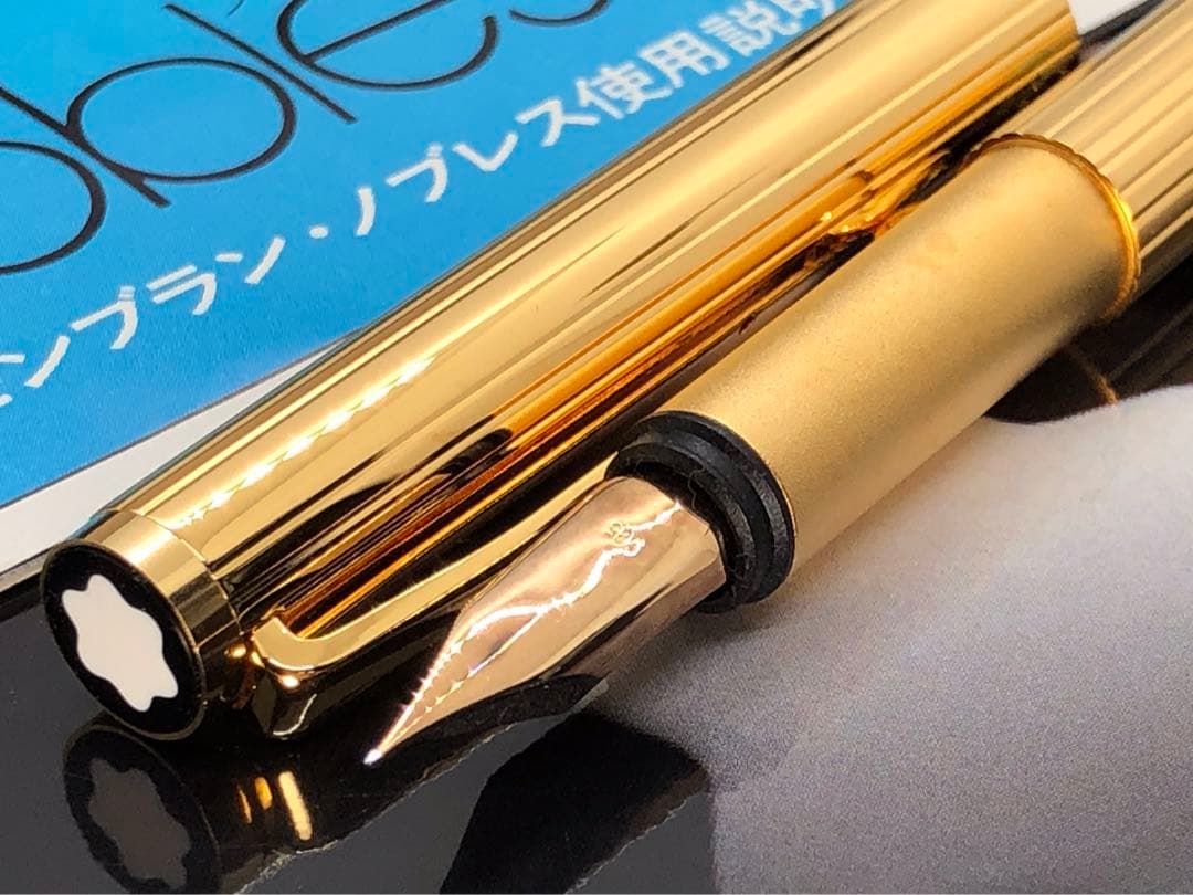 モンブラン☆金運を呼ぶ総金張り未使用に近い価値の高い逸品！ノブレス