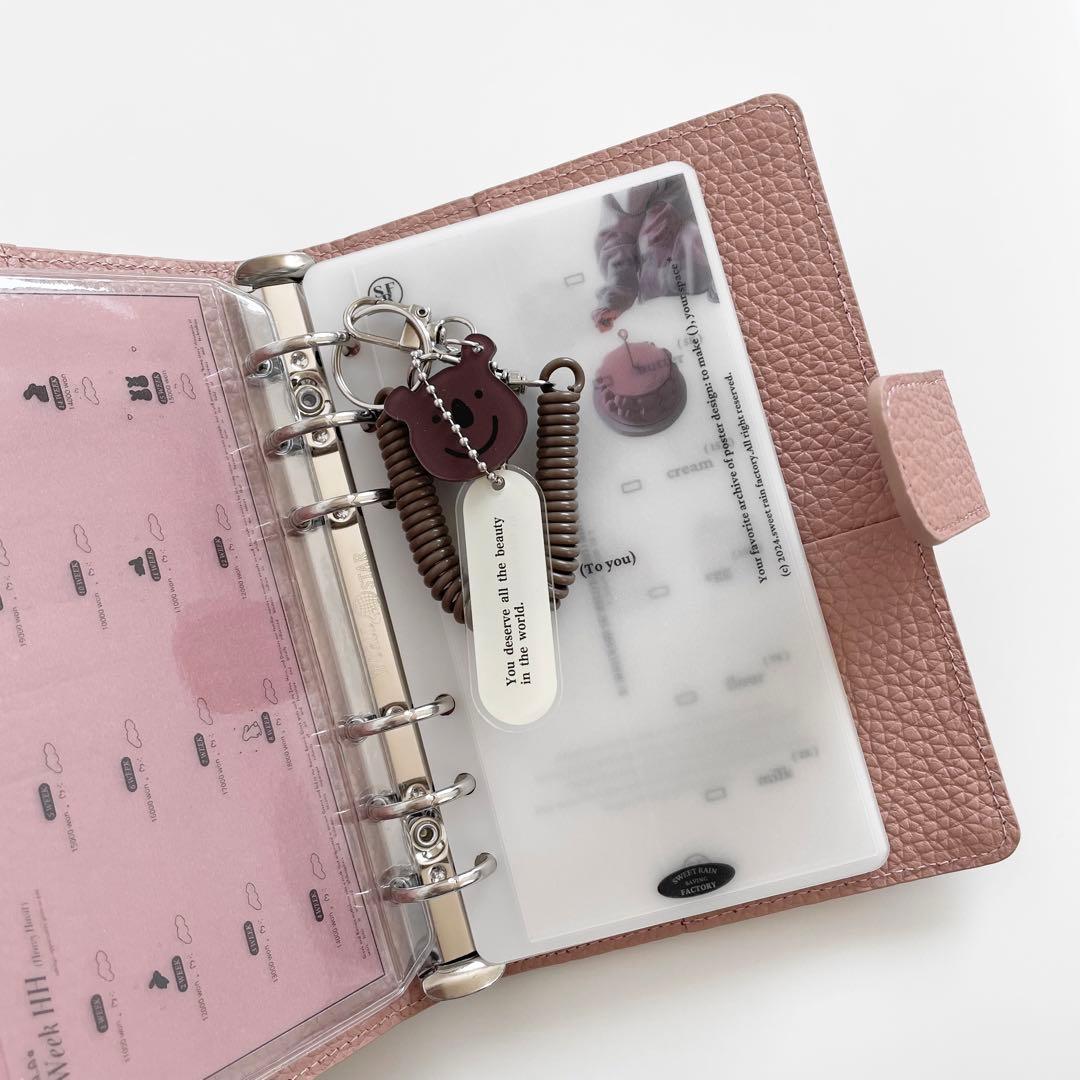 早い者勝ち 韓国 貯金 バインダー カバー A6 ふかふか シンプル ドット