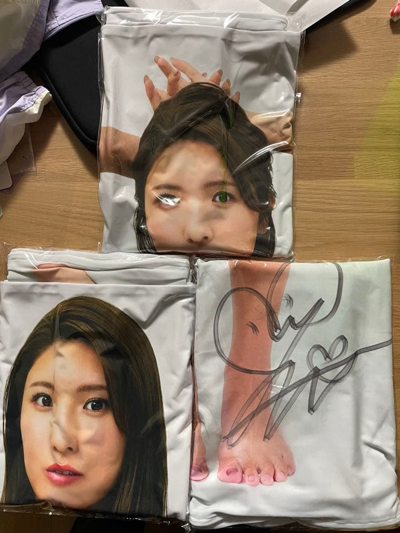 三田悠貴　等身大抱き枕カバー3点セット　直筆サイン入り