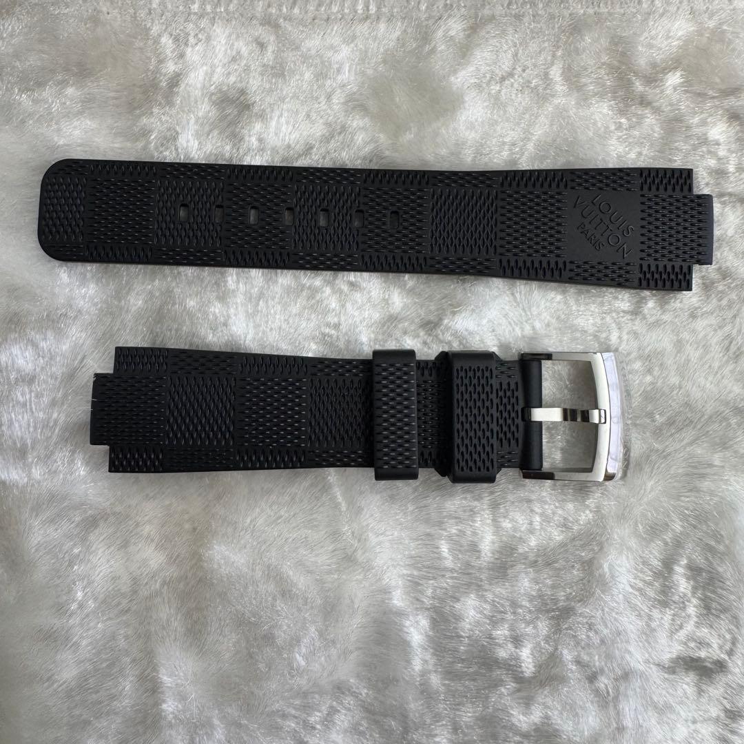 【美品】LOUIS VUITTON ラバーベルト 　 　ダミエ　ブラック