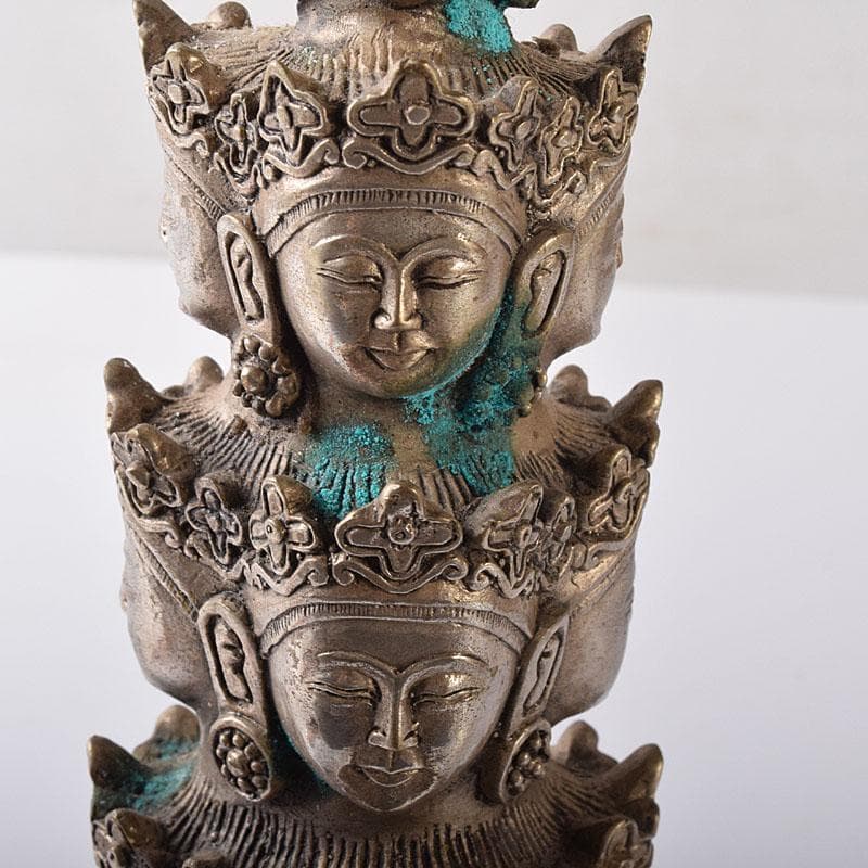 仏教美術　古銅青銅　十一面観音菩薩像　仏像　置物　C　7798