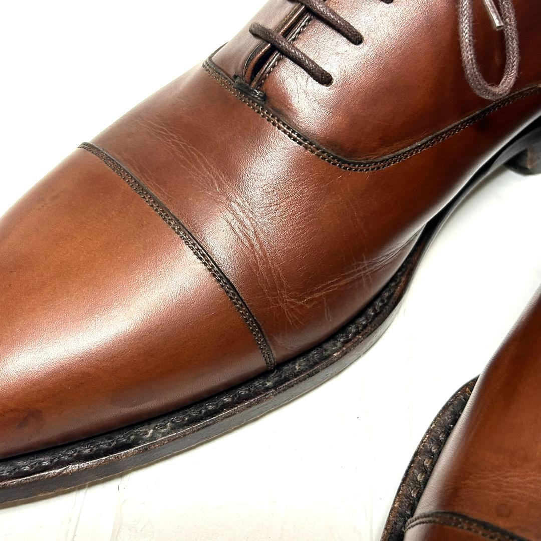 ジャランスリウァヤ　革靴　ブラウン　ストレートチップ　　内羽根　27.5cm