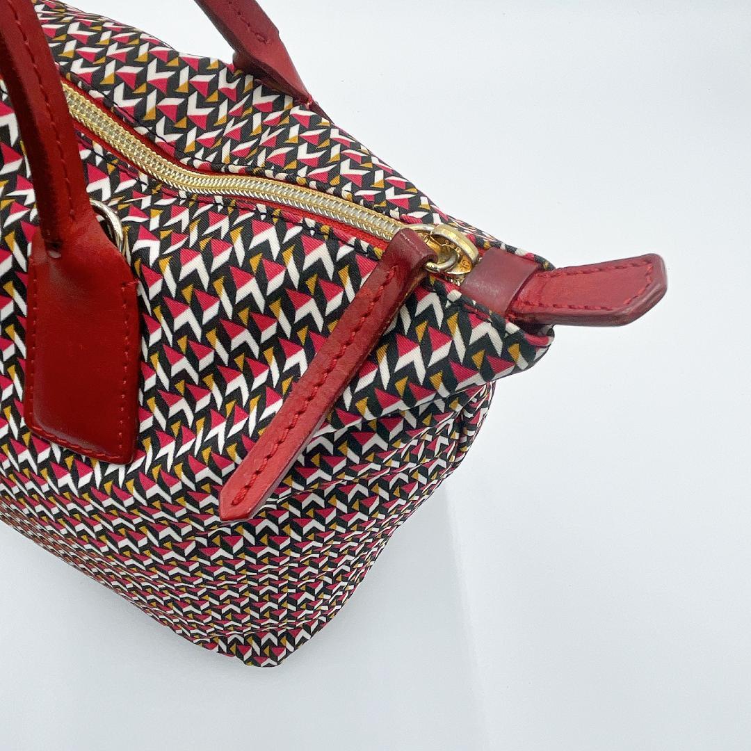 極美品 ROBERTA PIERI 2wayバッグ TATAMI 赤f261