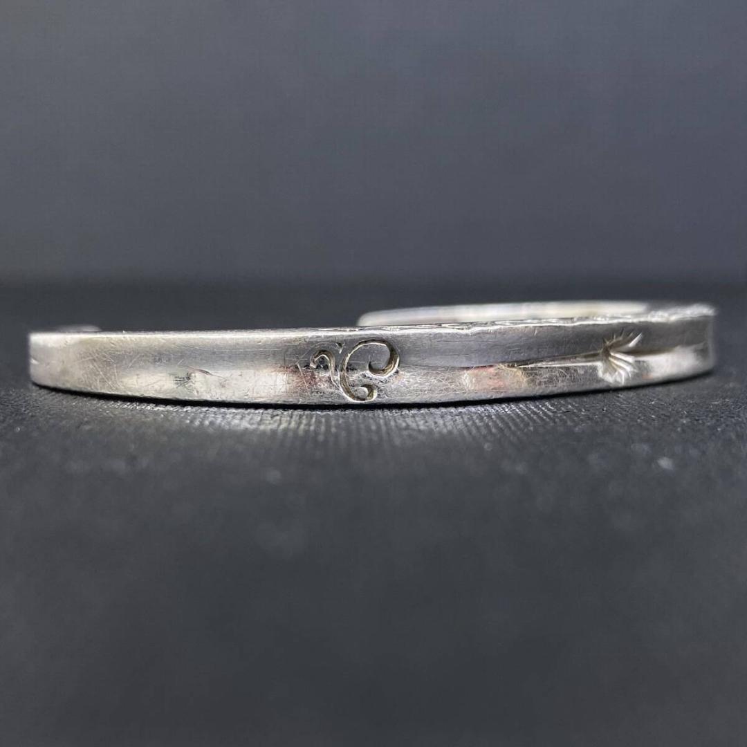 SAAD シルバー925 サンシンボル アラベスク スクエア バングル