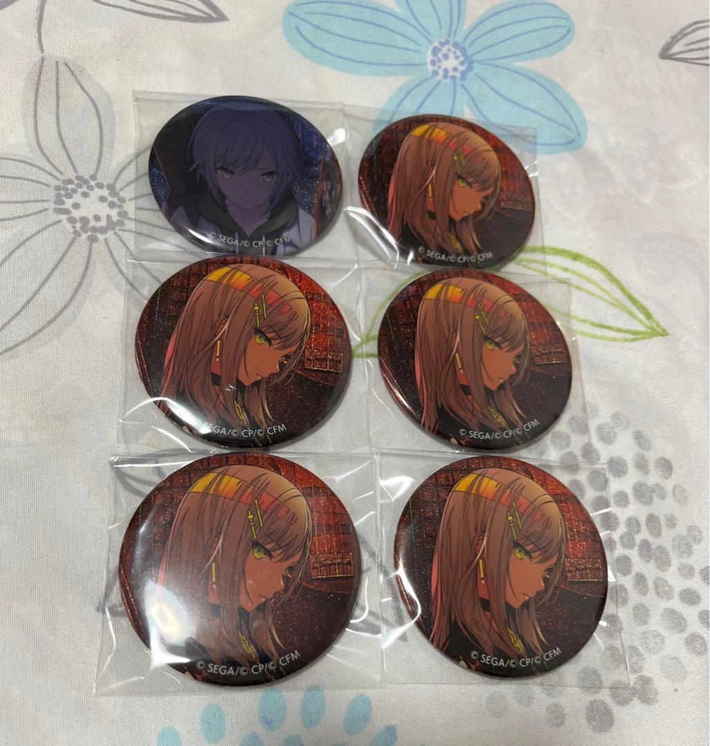 プロセカグリッター缶バッジ6点 日野森志歩 カラフェス 特訓前後