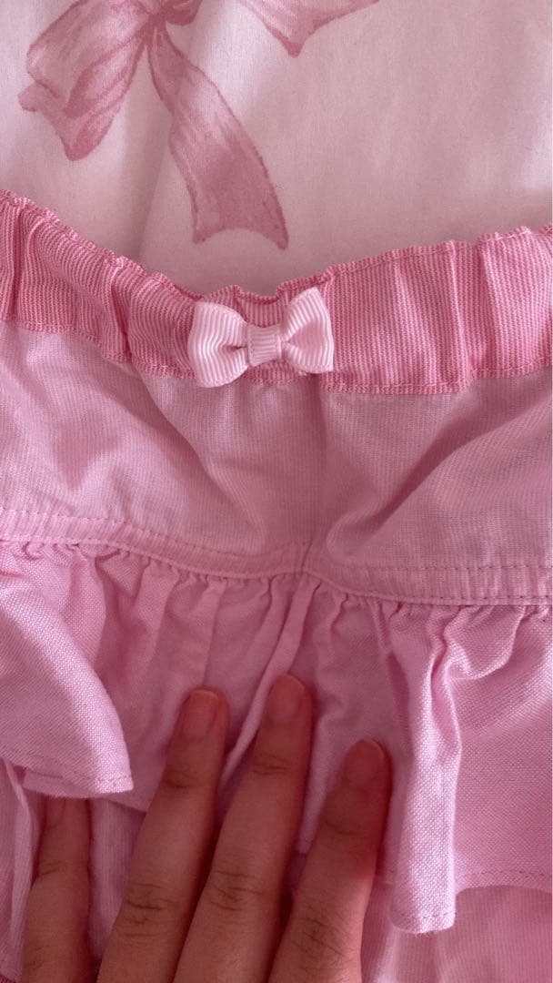 メゾピアノ スカパン スカート フリル レア リボン 140