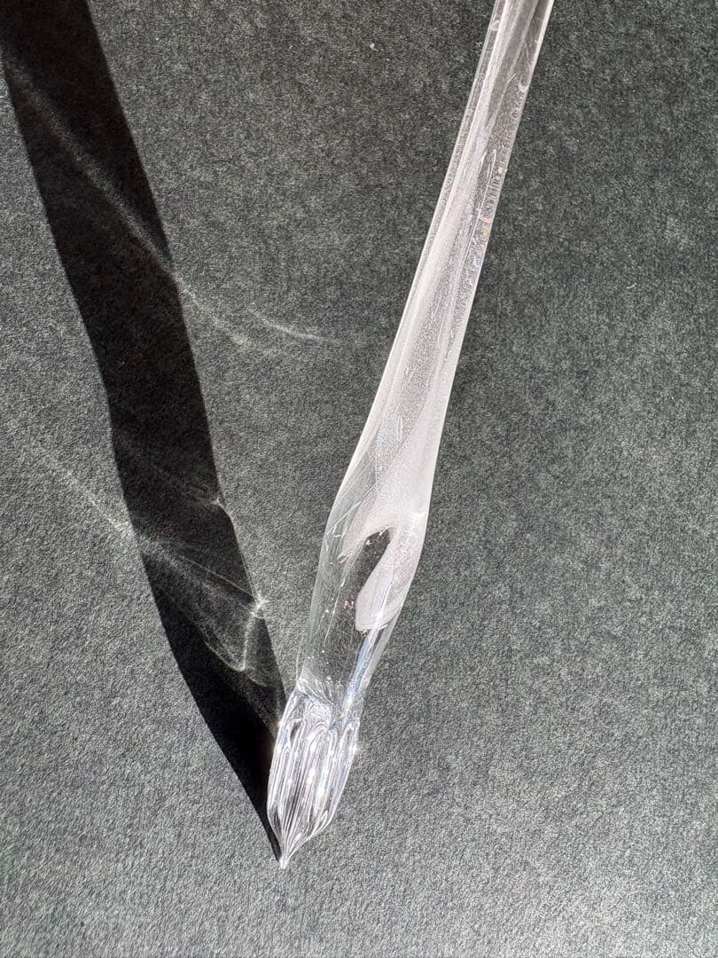 【新品未使用】ガラス工房aun ガラスペン　ダイヤモンドダスト