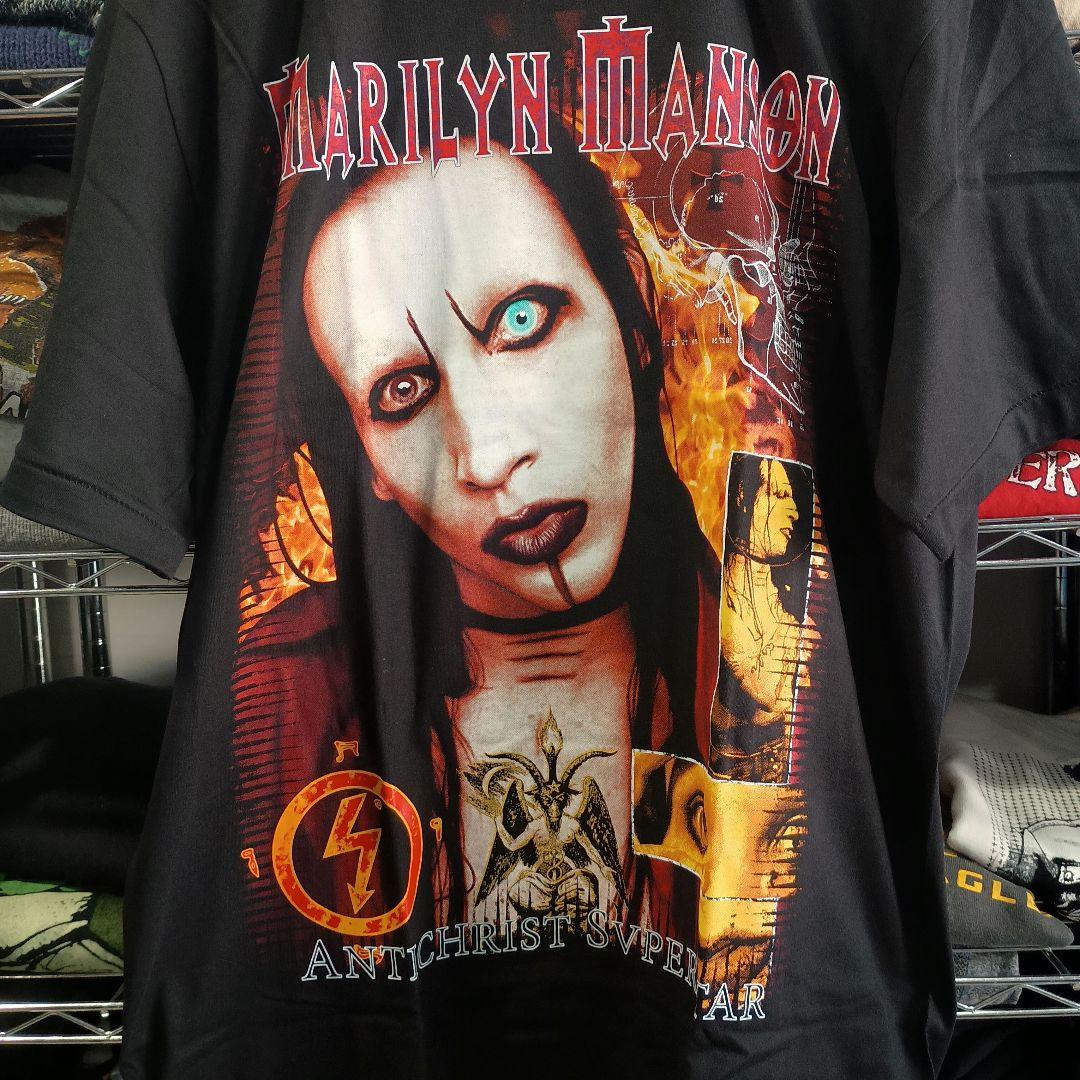 マリリンマンソン 両面プリント バンドTシャツ L - メルカリ