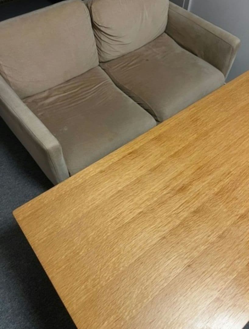 【無印良品】リビングでもダイニングでもつかえるテーブル　オーク材 机食卓