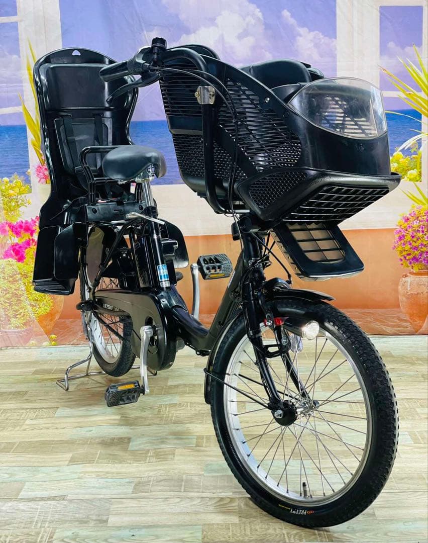 パナソニックギュット⭐️12AH！人気モデル子供乗せ電動アシスト自転車
