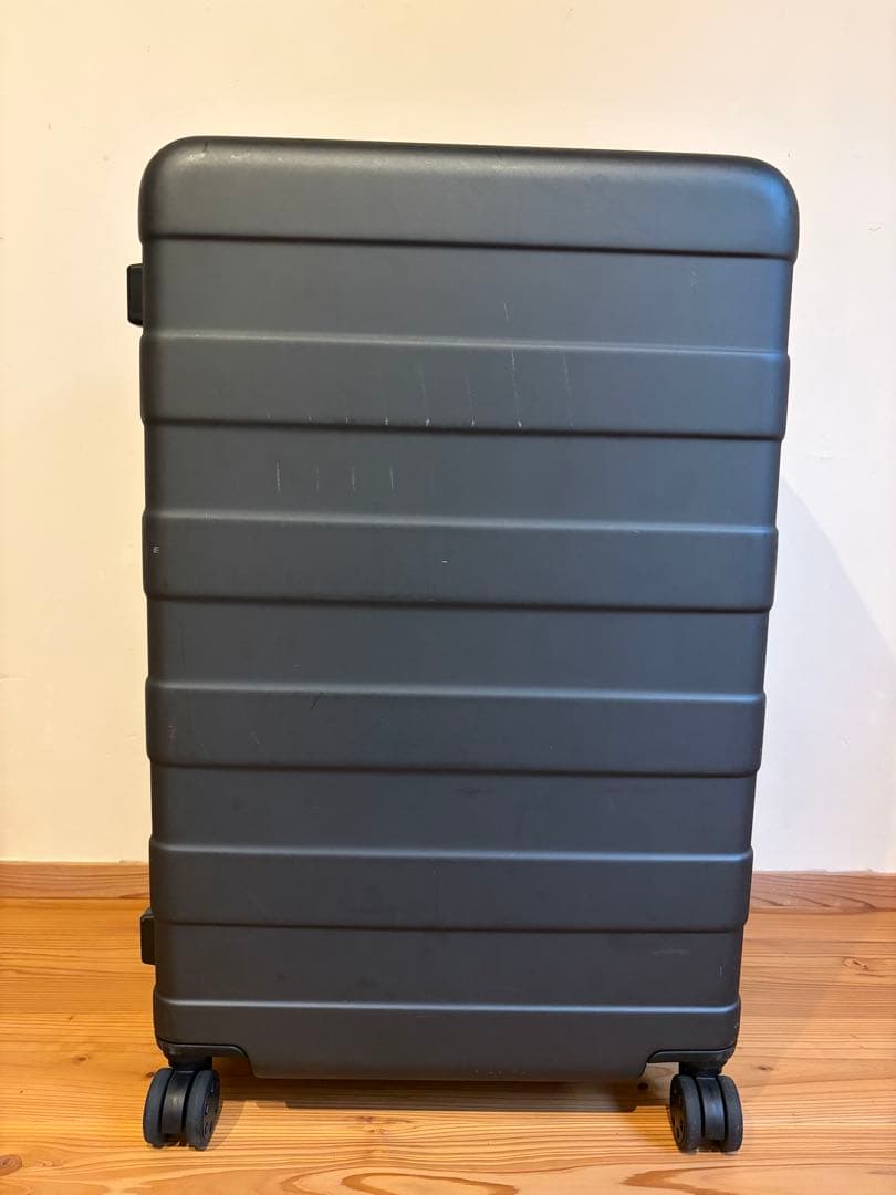 無印良品キャリーケース 1-3泊] 無印 ソフトキャリーケース 36L ネイビー 4輪 MUJI /スーツ