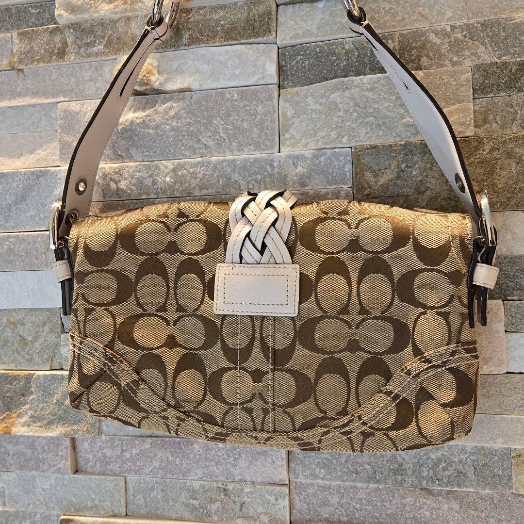 美品　COACH　コーチ　ワンショルダー ソーホー シグネチャー レザー