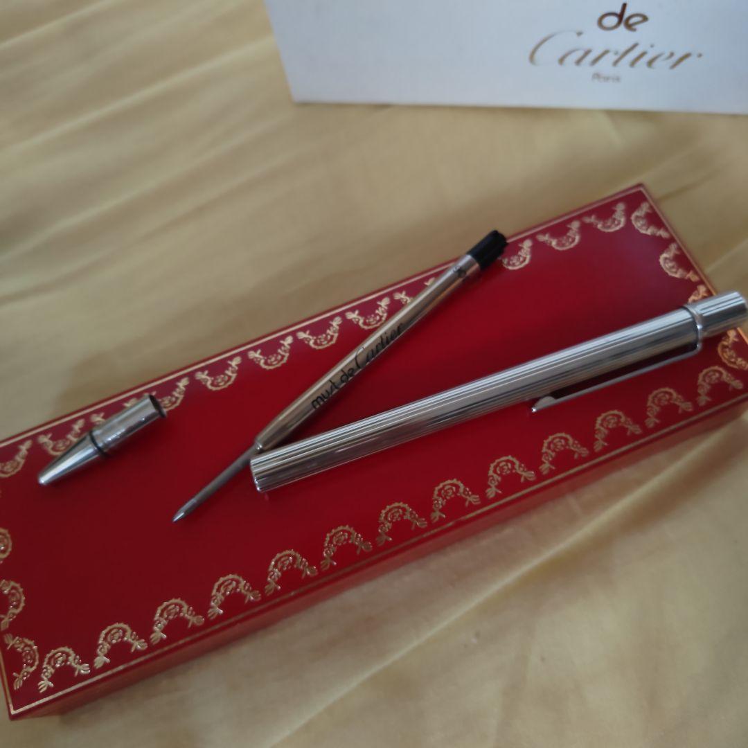 人気カラー・良品】カルティエ マスト ボールペン ST150054 シルバー