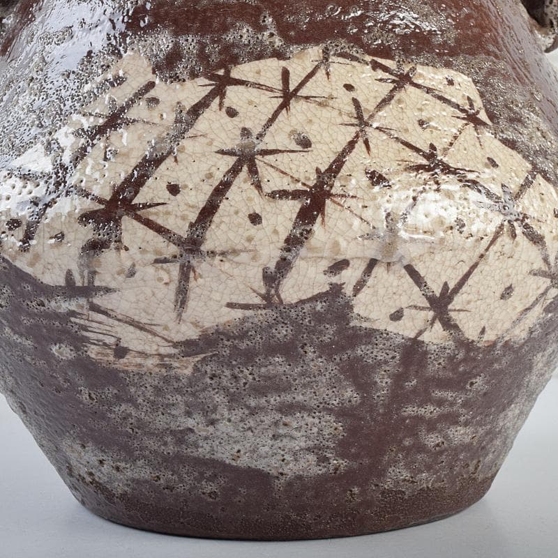 茶道具 加藤唐九郎（一ム斎）作 鼡志野算玉 水指 清水公照極め箱