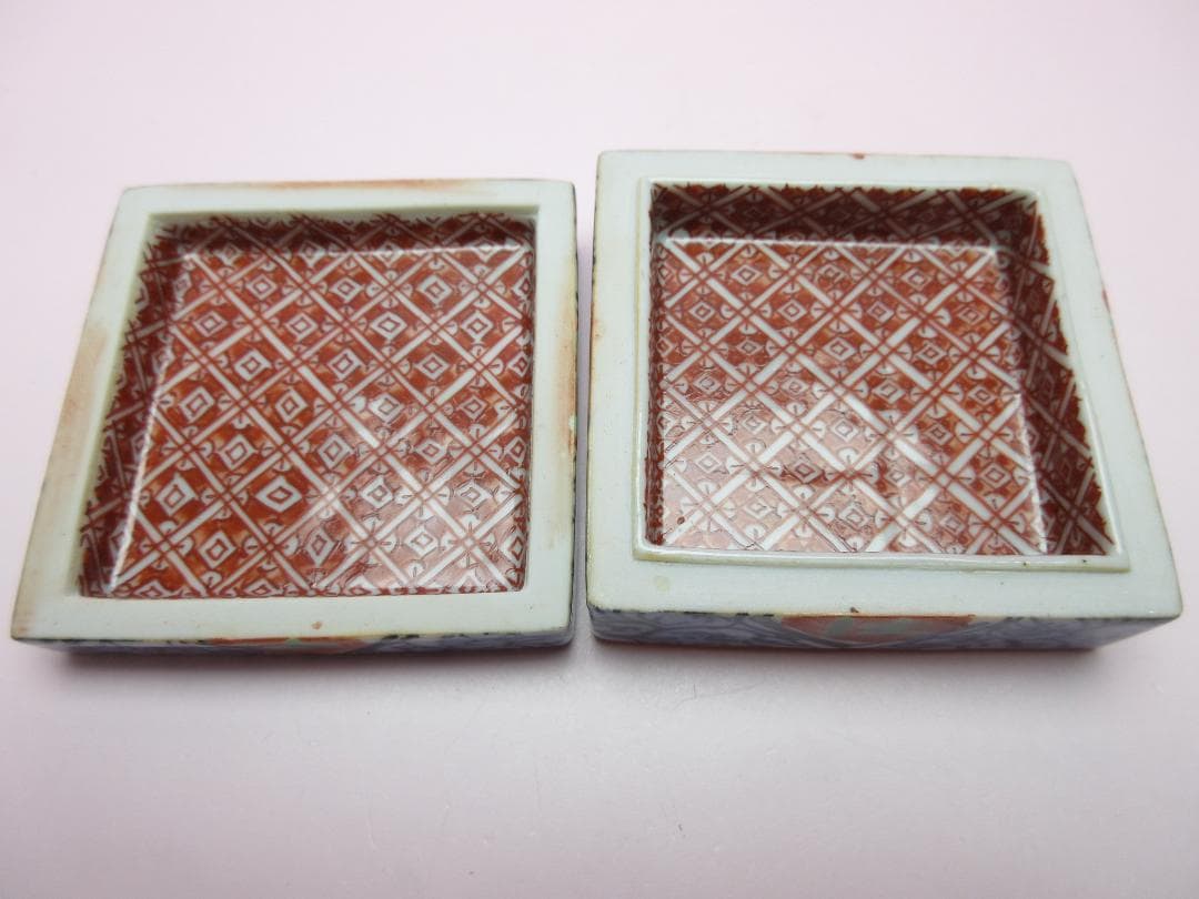 九谷焼 北出不二雄 色絵 小禽文 香合 E03 71215 工芸品九谷焼 酒器