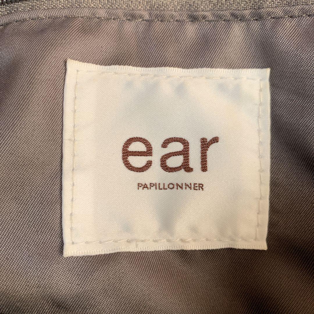 ear PAPILLONNER A4対応 樹脂パーツワンハンドルバッグ　ブラック