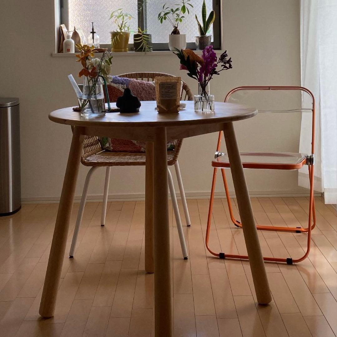 無垢 丸テーブル ダイニングテーブル ナチュラル