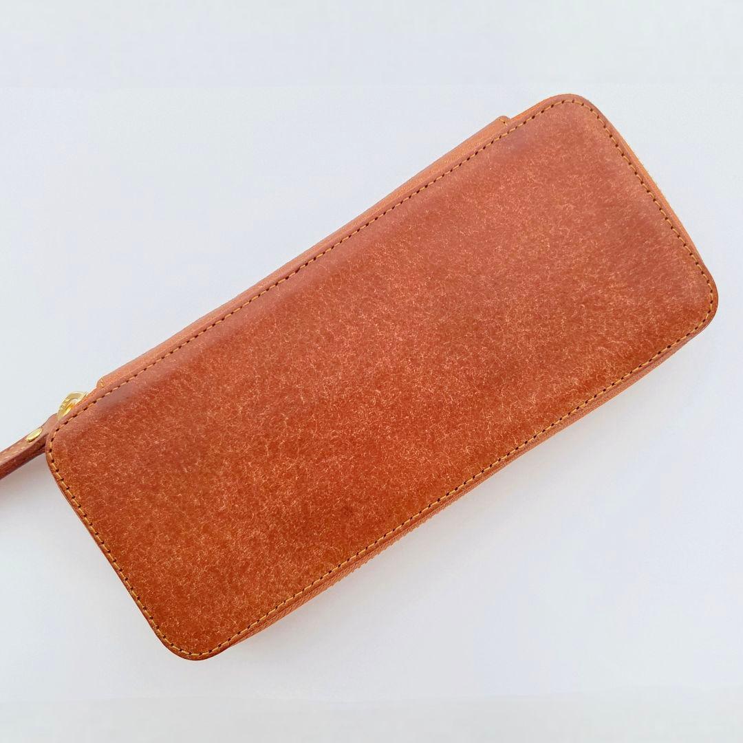 バハギア ラウンドジップペンケース プエブロコニャック おまけ付き